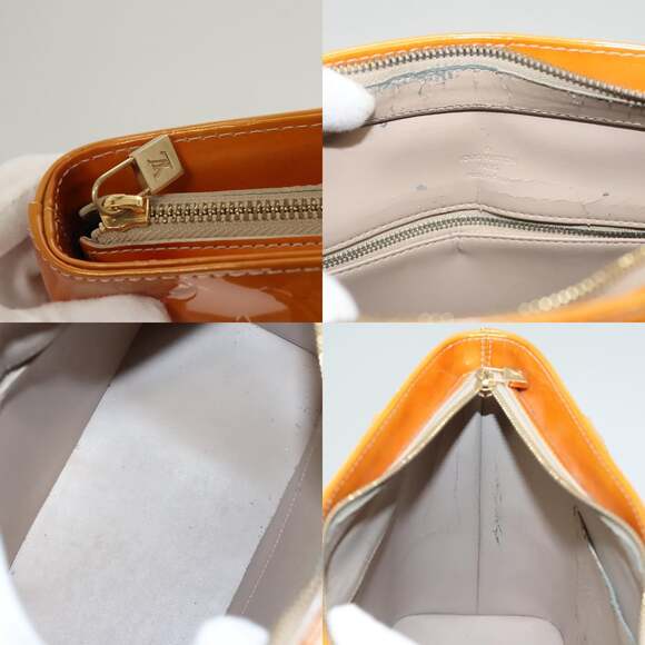 LOUIS VUITTON Monogram Vernis Houston Hand Bag Beige M91004 - Picture 11 of 13